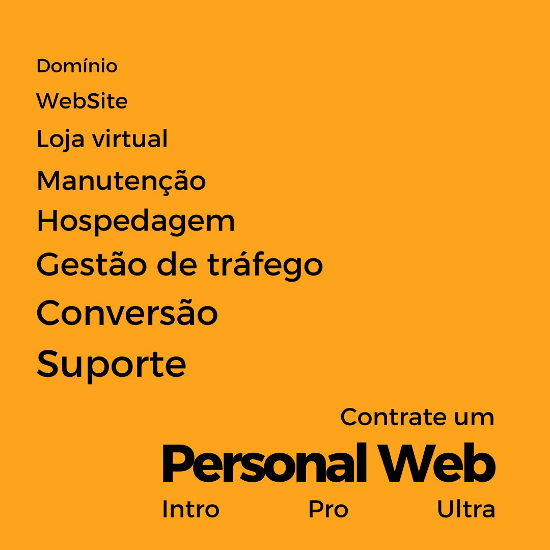 Por que contratar um Personal Web?